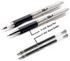 Zebra Kugelschreiber Feine Spitze Edelstahl Schwarzes Metall Set Enthält Zwei Schwarze Tinte Feine Spitze Zebra Stift Nachfüllminen F-402 Stift, Stift, 0,7mm, Tinte,