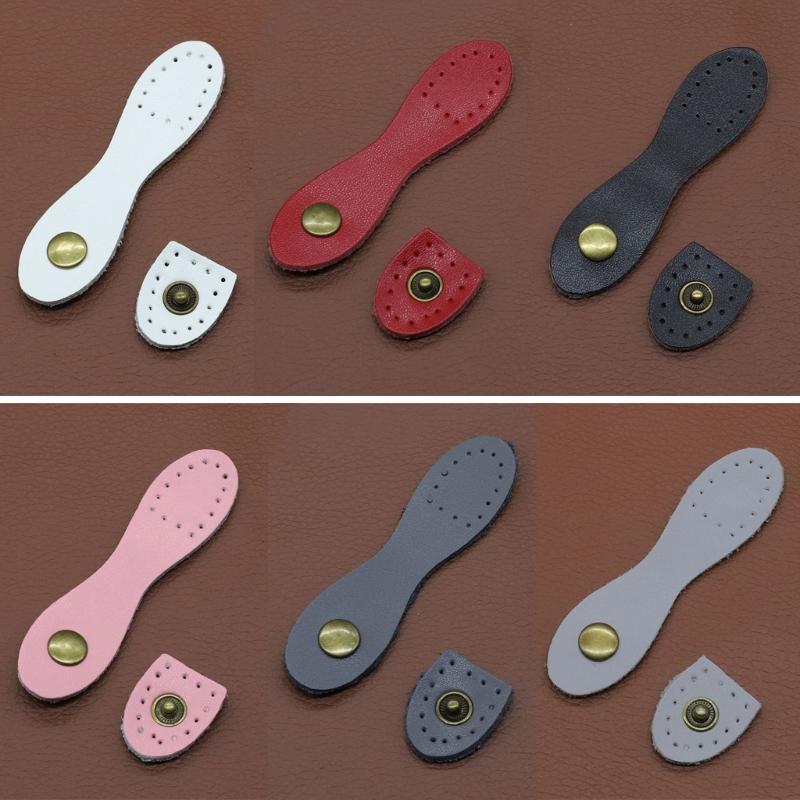 10 Pcs Sew On Leather Snap Buckles Practical Snap Button Closure Leather Purse Closure Fasteners with Sewing Holes