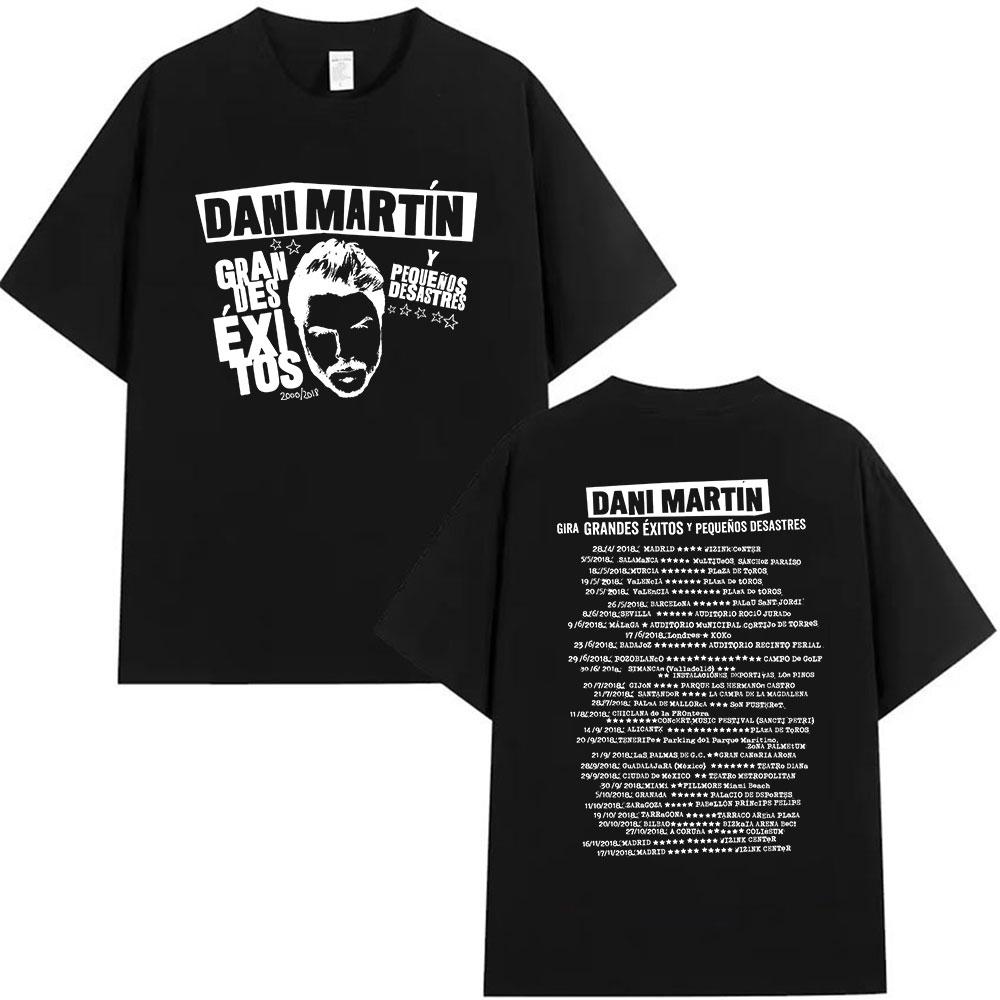 Rapper Dani Martin Tour 20252026 Merch T Shirts Mens Pop Music Clothing Short Sleeve Tshirt Man Hip Hop Gothic Vintage Tshirt