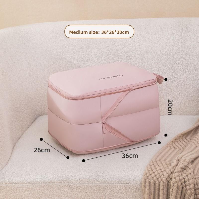 Travel Clothes Organizer Bag With Double Layer Compression For Packing And Storage