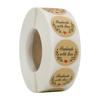 100-500Pcs High-Quality Handmade High-Quality Love High-Quality Stickers High-Quality Seal High-Quality Labels High-Quality Brown High-Quality Party