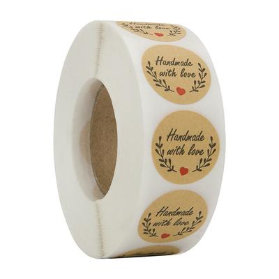 100-500Pcs High-Quality Handmade High-Quality Love High-Quality Stickers High-Quality Seal High-Quality Labels High-Quality Brown High-Quality Party