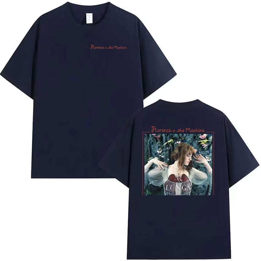 British Band Florence The Machine Tour 2026 Graphic Tshirts Unisex Womens Aesthetic Vintage pure Cotton T Shirt Streetwear