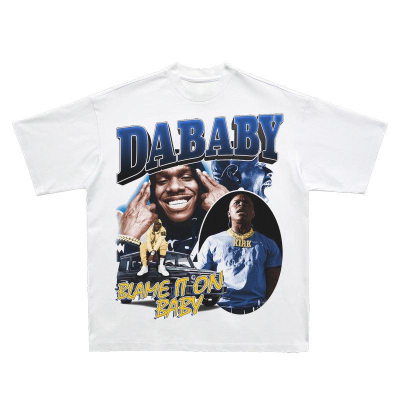 Dababy Rapper Graphic Cotton Tshirt Unisex Unisex Fans Essentials Short Sleeve Tee Fashion Luxury Classic Vintage Streetwear