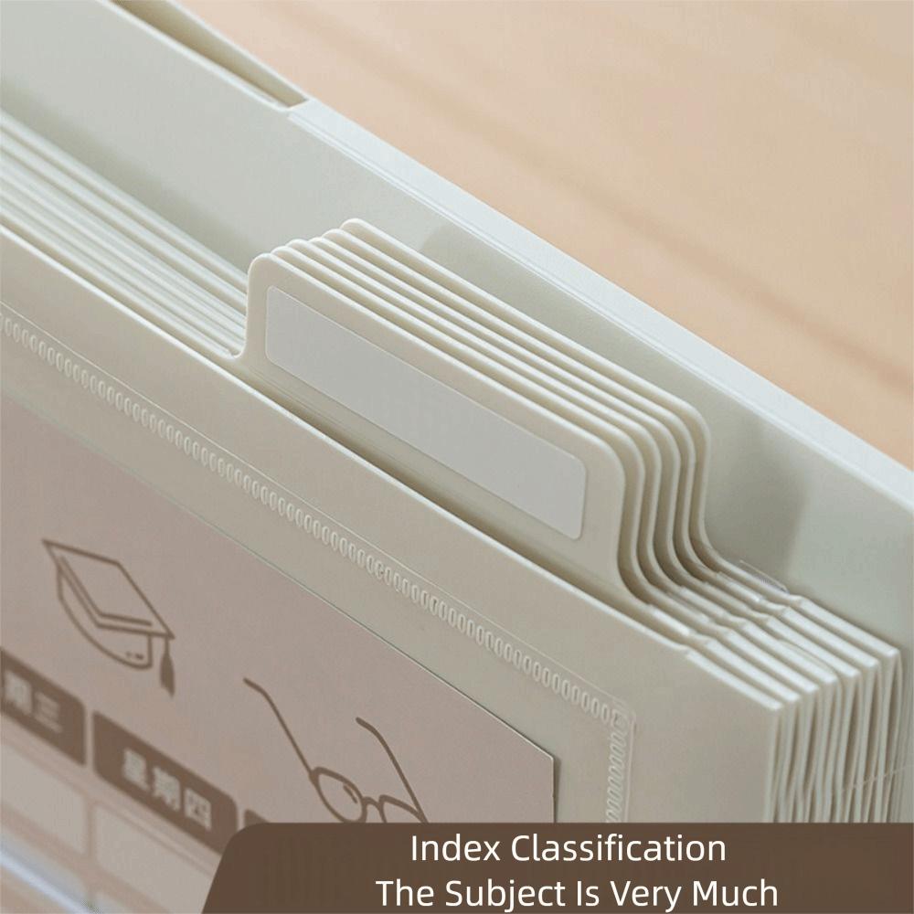 A4 Wall Hanging File Organizers Large Capacity Expandable Documents Case Student Use