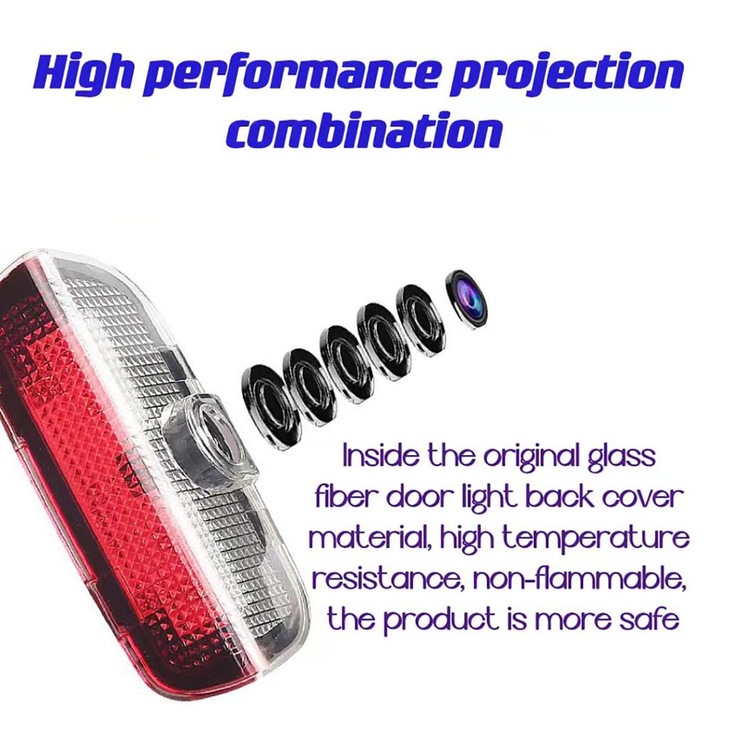 2PCS LED Car Door Welcome Shadow Logo Light Laser Projector Ghost Decorative Lamp For Porsche Macan 95B Boxster 955 957 958 911