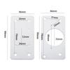 Stainless Steel with Screws Hinge Repair Plate Cabinet Hinges Hardware Tools Home Improvement
