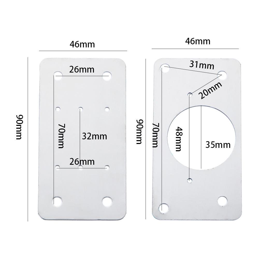 Stainless Steel with Screws Hinge Repair Plate Cabinet Hinges Hardware Tools Home Improvement
