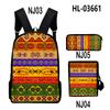 Classic Novelty Cool Ethnic Style 3D Print 3pcs/Set Pupil School Bags Laptop Daypack Backpack Inclined Shoulder Bag Pencil Case
