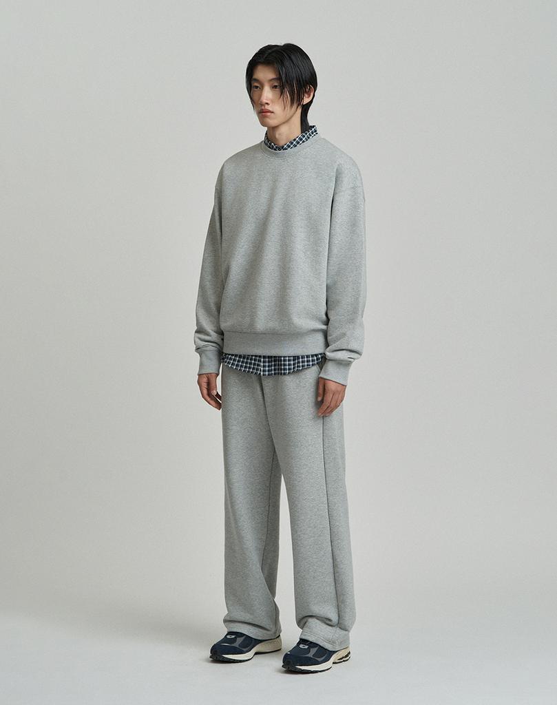 Work On Body Off Basic Semi-Overfit Cotton Sweatpants [Melange Grey]
