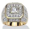 Cross-Border European & American Men's Zircon Diamond Hip-hop Luxury Ring