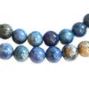 Strand of 45 Round Beads 8mm 8 Mm In Blue Lapis Lazuli Dumortierite Quartz