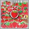 50pcs Strawberry Stickers: Waterproof Fruit Cartoon for Phone & Water Bottle Decoration