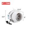 6Inches Exhaust Fans 220V Home Silent Inline Pipe Duct Fan Bathroom Extractor Ventilation Kitchen Toilet Wall Air Clean Ventilator