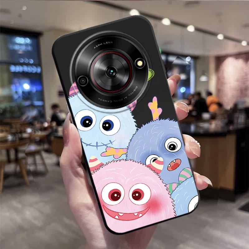 

Phone Case For ZTE Blade A75 5G /A75 4G Case Silicone Soft Shockproof Cover For ZTE Nubia Focus 5G Butterfly Flower Print Funda ZTE Blade A75 5G
