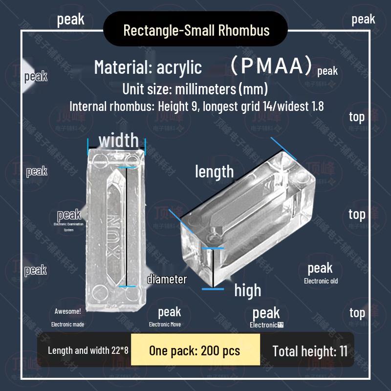 Einweg-Acryl-Kristallharzform für metallographische Kaltpress-Proben