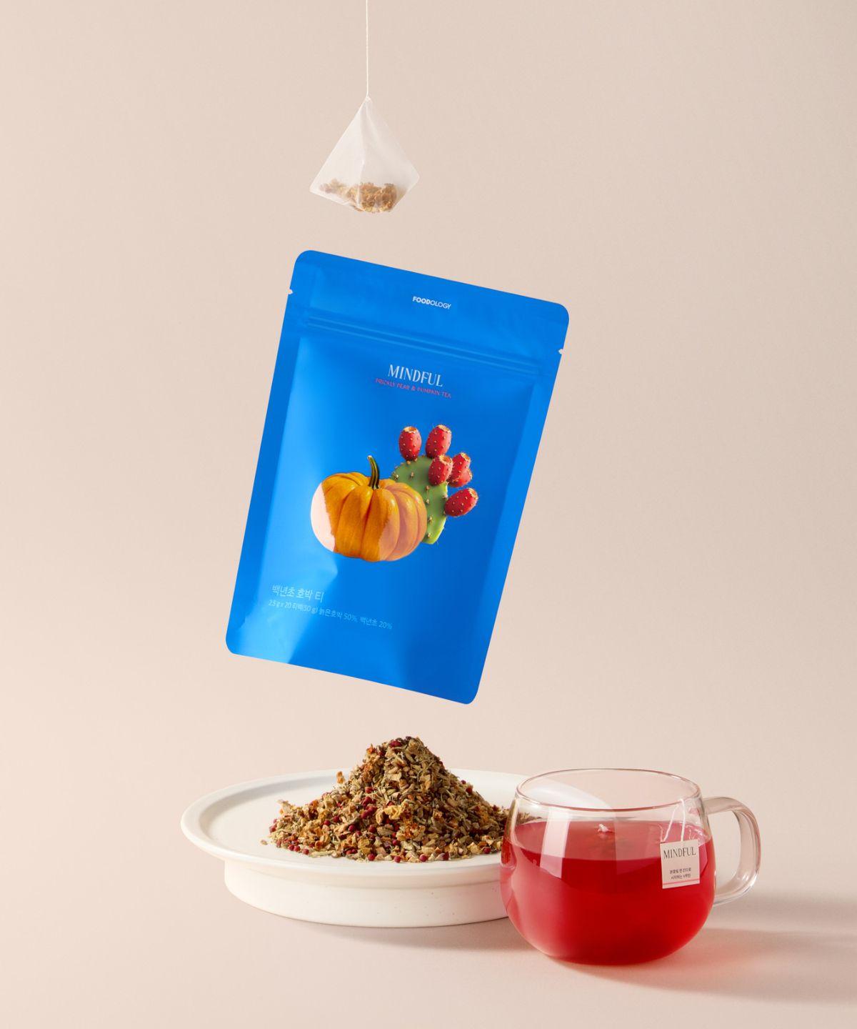 Mindful Prickly Pear Pumpkin Tea 40 servings (20 tea bags x 2 packs)