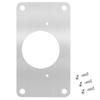 Hinge Repair Plate Anti-Rust Multi-Hole Hardware Stainless Steel Hinge Repair Plate with Fixing Screws for Kitchen Cabinet