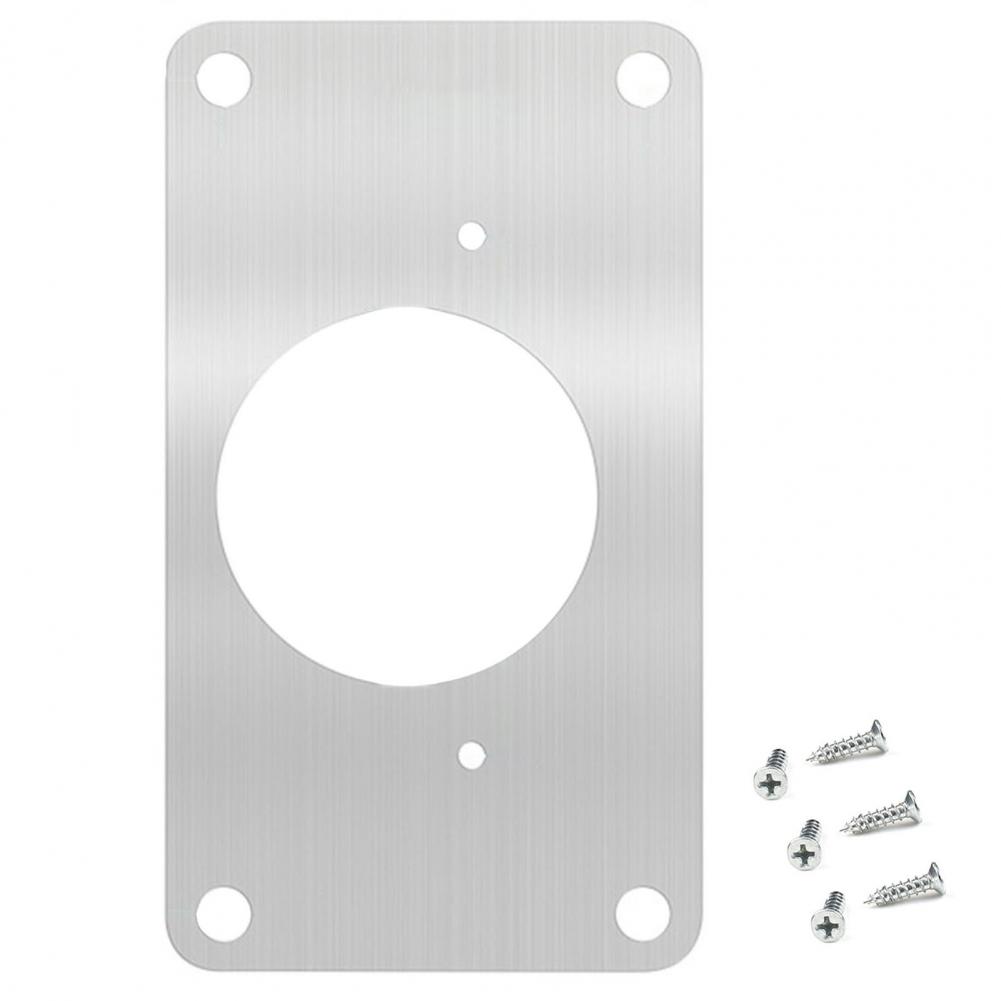 Hinge Repair Plate Anti-Rust Multi-Hole Hardware Stainless Steel Hinge Repair Plate with Fixing Screws for Kitchen Cabinet