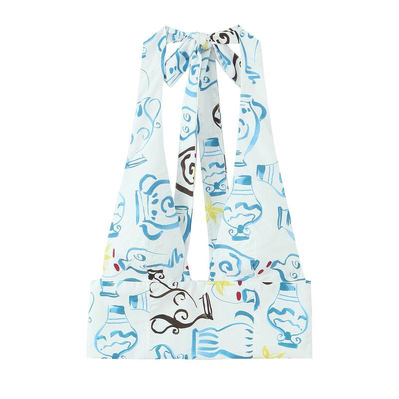 

Kaslead Новая женская одежда Западный стиль Принт Поплин Короткая куртка Миди платье 3441345 6929434 Top XS