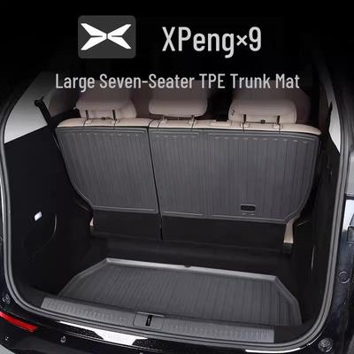 XPeng X9 TPE Trunk Mat: Eco-friendly, Waterproof, Wear-resistant Car Interior Accessory.