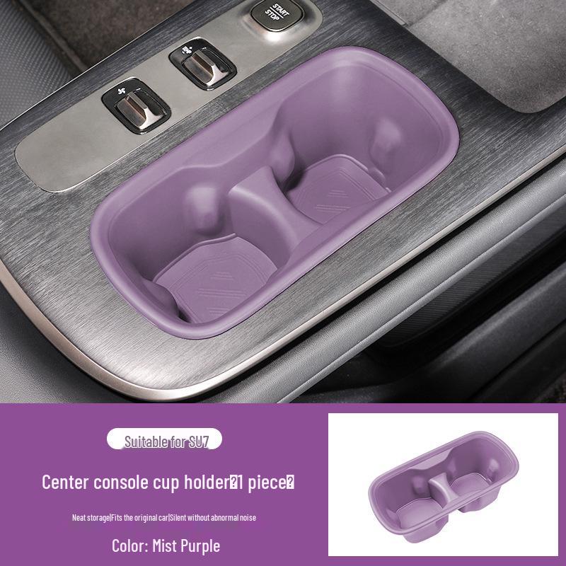 Silicone Pad for Xiaomi SU7: Anti-Slip, Wireless Charging, Protective Interior Console Cover Rear Cup Holder Silicone