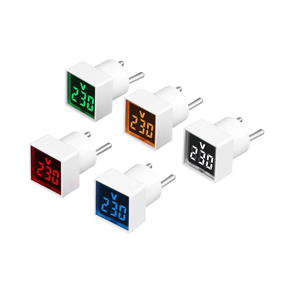LED Square Voltmeter 220V/230V Voltmeter Portable Voltage Measurement Monitor