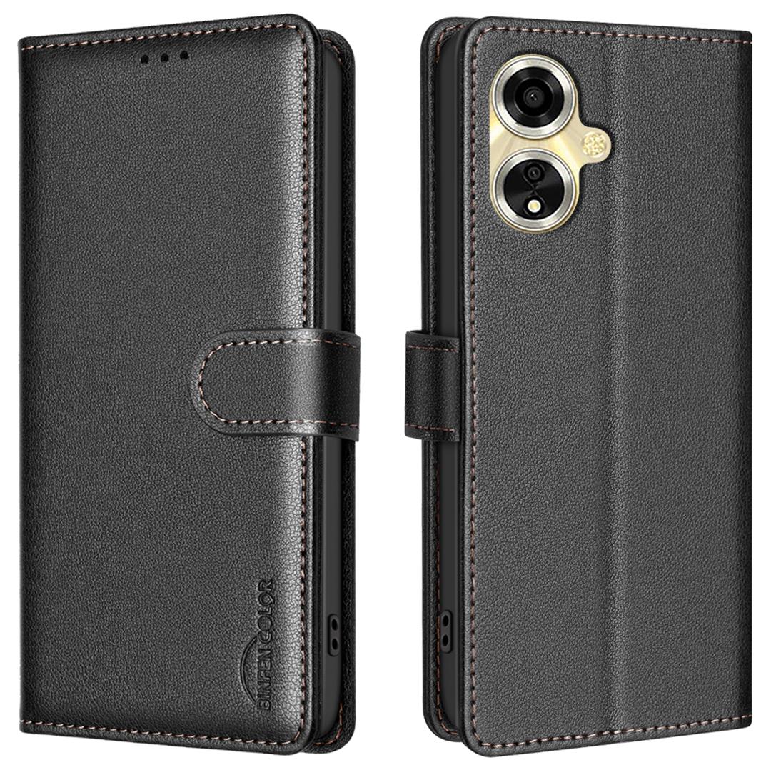 

BINFEN COLOR BF32 For Oppo A59 Phone Case Litchi Texture RFID Blocking PU Leather Phone Cover A