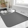 Super Absorbent Dish Drying Mat, Duty Kitchen Counter Pad, Heat-Resistant Up To, Non-Slip Dishwasher Drainage Mat for Coffee Machine, Sink, Countertop