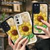 Phone Case: 2D flat, fits Samsung Galaxy A34 A35 M05 M06 S20 S22 S21 FE Plus 5G, yellow sunflower petals, perfect Christmas and Halloween holiday gift