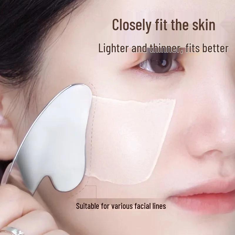 Stainless Steel Gua Sha Heart-Shaped Face & Body Massager
