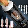 New App Control Intelligent Sex Robot for Men 4-in-1 Heated Suction Telescopic Vibrator Masturbation Cup  LCD Display Male Masturbator Penis Exerciser