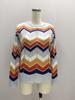 Women's Fashion  Sweater With Loose Stripes And A Knit Round Neck