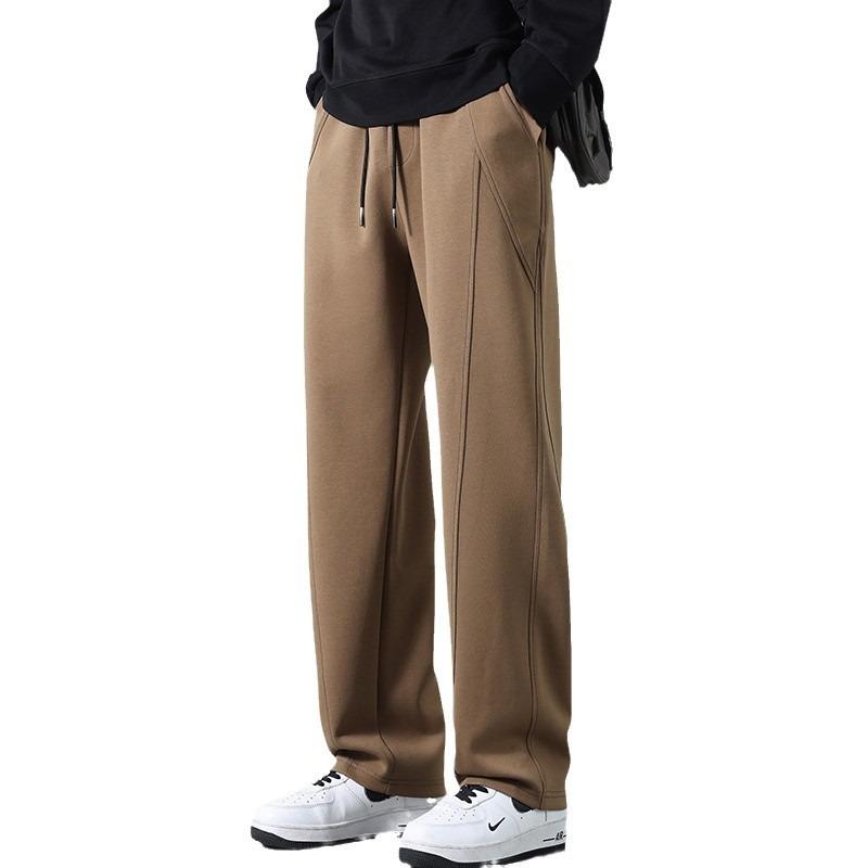 Men's youth casual pants spring and autumn new drape wide-leg pants sports loose and versatile men's pants trend