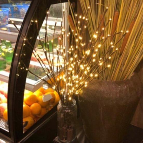 Christmas 20LEDs Willow Branch Lamp Strings Light Wedding Party Tree Decoration