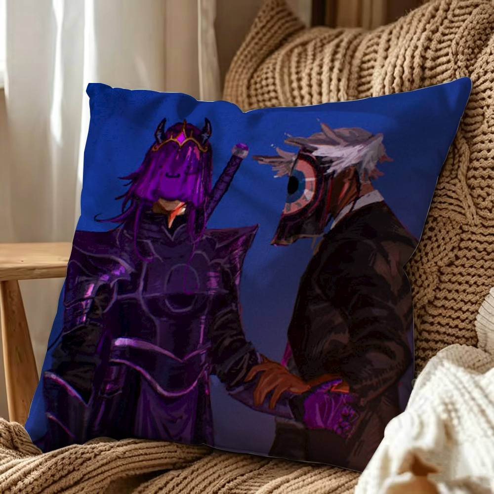 game Egg Tax Duo Wemmbu Eggchan Double-Sided Printed Cushion Cover Bedroom Bedside Sofa Pillow Case