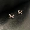 Zircon Butterfly Ear Cuff for Non-Pierced Ears - Elegant Forest Style