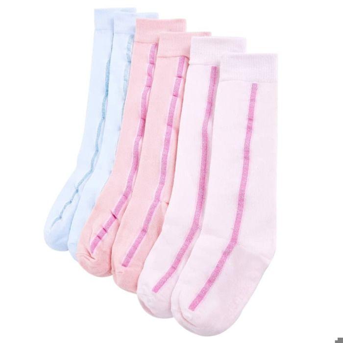 Chaussettes enfant - vidaXL - Rose - 75% coton - Taille élastique - Mixte