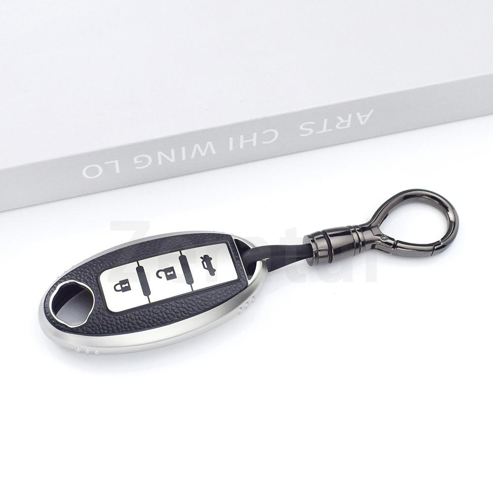3 Buttons Tpu Leather Shell Fob Holder Keyless Car Remote Key Case Cover For Nissan Rouge Maxima Altima Sentra Murano Qashqai