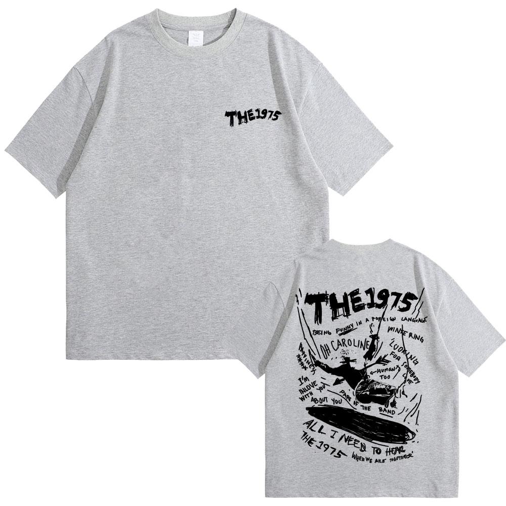 Rocková kapela The 1975 o tom, že jsi v cizím jazyce vtipný Grafické tričko Pánské Dámské Ležérní Vintage Trička Léto
