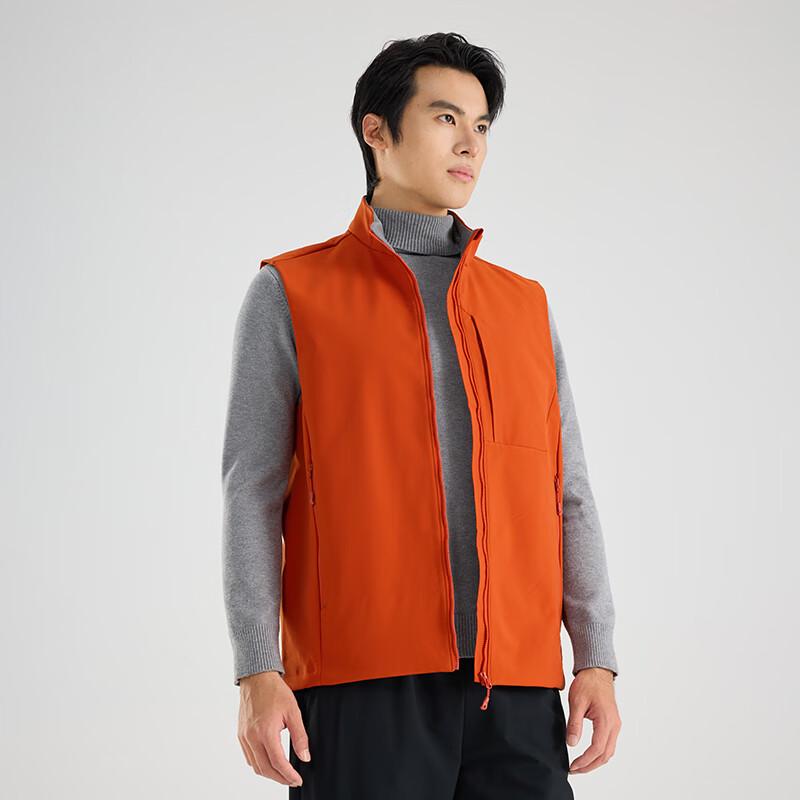 Firstview Men's Outdoor Warm Soft Shell Stand Collar Vest