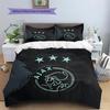 Set Copripiumino con Motivo Amsterdamsche Football Club Ajax Decorazione per la Casa Regalo (1 * copripiumino + 2 * federe senza imbottitura)