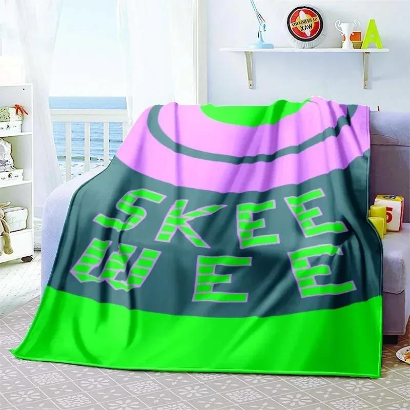 AKA Muster Flanelldecke Leicht Mode Bett Sofa Klimaanlage Modisch Freizeit Picknick Reise Nickerchen Weicher Überwurf