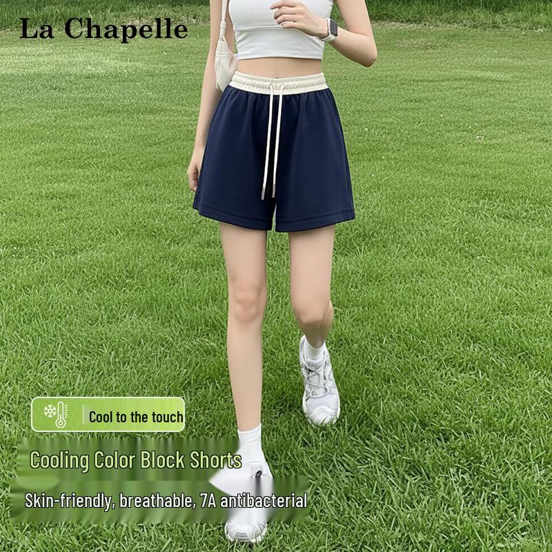 

La Chapelle Women s Ice Silk High-Waist Athletic Shorts 2XL