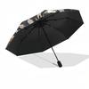 1pc Jujutsu Kaisen Outdoor Umbrella - Automatic Opening/Closing, Portable 3-Fold Design with 8-Rib Iron Frame - Perfect Gift for Fans, Travelers, Dail