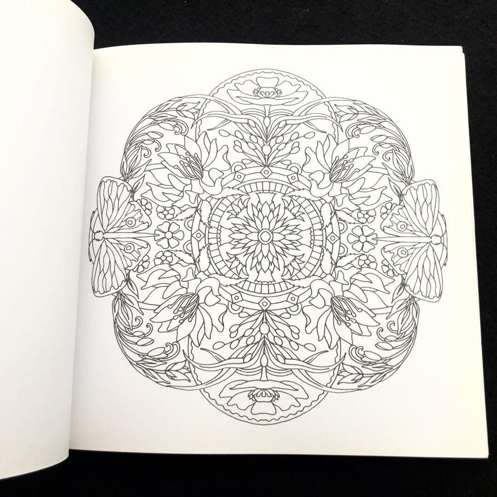 [USED] Flower Mandala Design Coloring Book "mandalas Fleuris