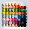 Multi Color Wool Felt Fibre for DIY Doll Needle Felting Wool Hand Spinning Needlework Raw Wool Roving