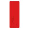 Premium Natural Rubber Yoga Mat - Non-slip, Sweat-absorbing, Extended, and Widened Plank Support.