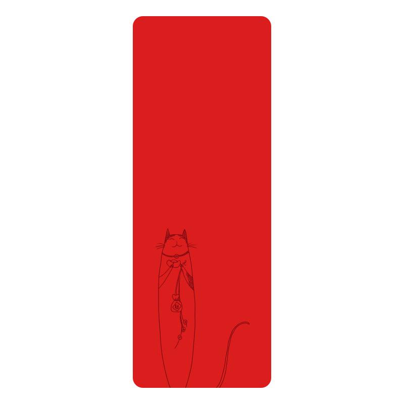 Premium Natural Rubber Yoga Mat - Non-slip, Sweat-absorbing, Extended, and Widened Plank Support.