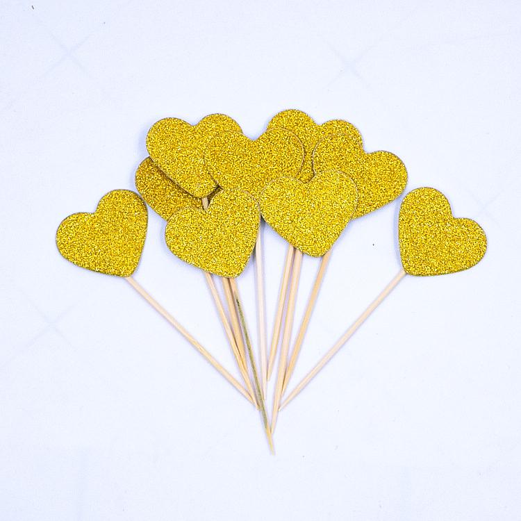 Heart Cake Topper: Bright Red, Perfect for Birthdays, Weddings, and Valentine's Day.